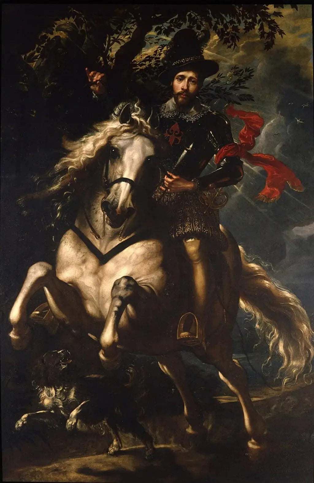 Portrait équestre de Giovanni Carlo Doria - Peter Paul Rubens image 1 tableau peint à l’huile sur toile