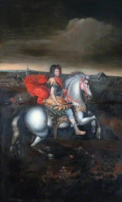 Paardportret van Lodewijk XIV - Pierre Mignard