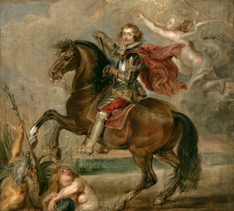 Paardportret van hertog van Buckingham - Peter Paul Rubens