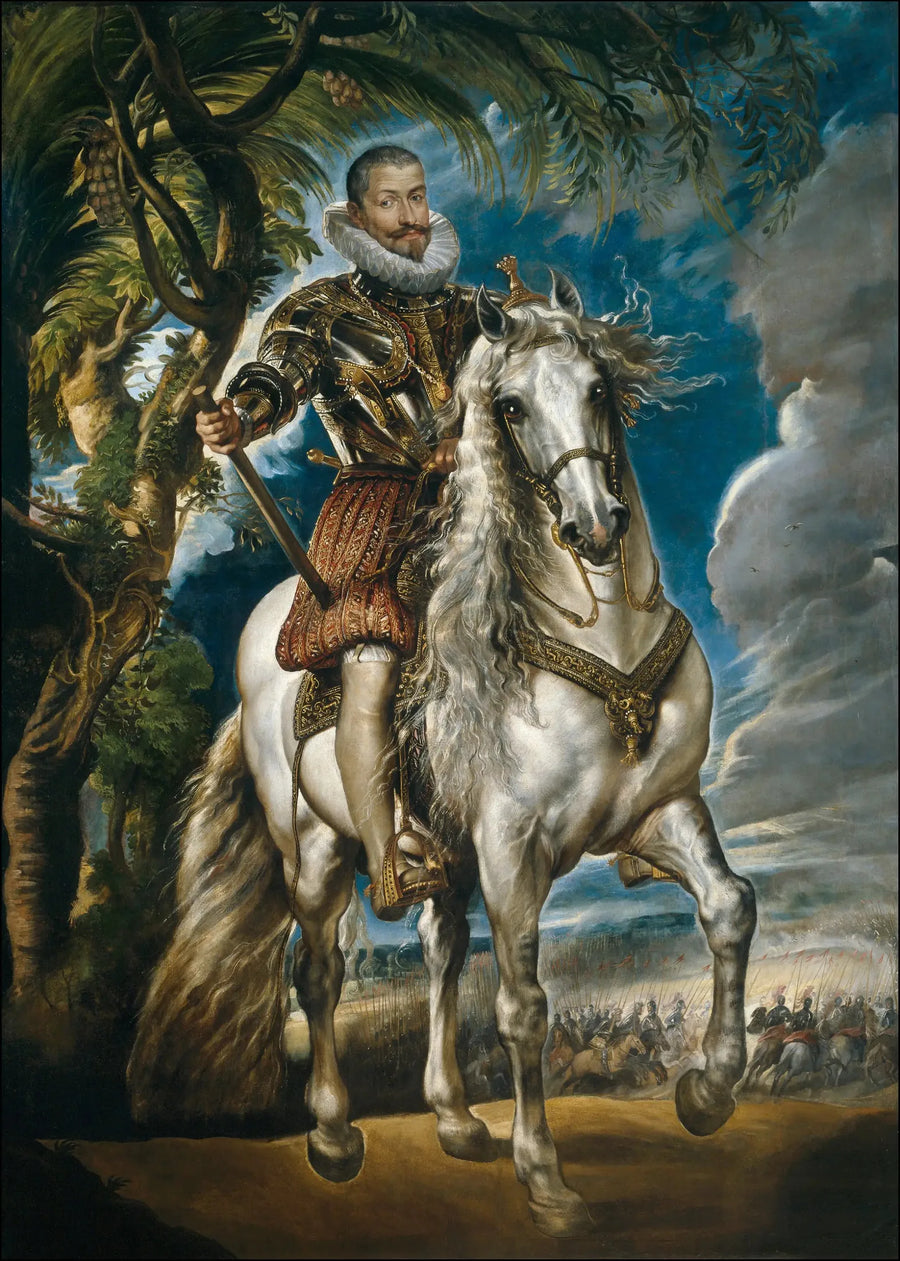 Paardportret van de Hertog van Lerme - Peter Paul Rubens