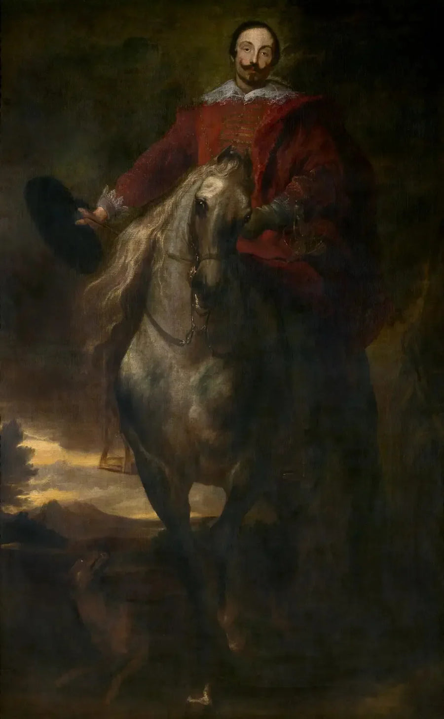 Paardportret van de schilder Cornelis de Wael - Antoine van Dyck

Source:
Portrait équestre du peintre Cornelis de Wael - Antoine van Dyck