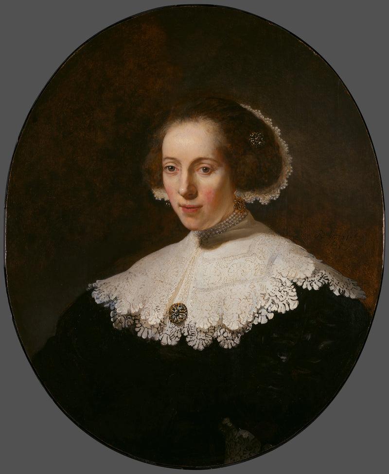 Portret van een vrouw - Rembrandt