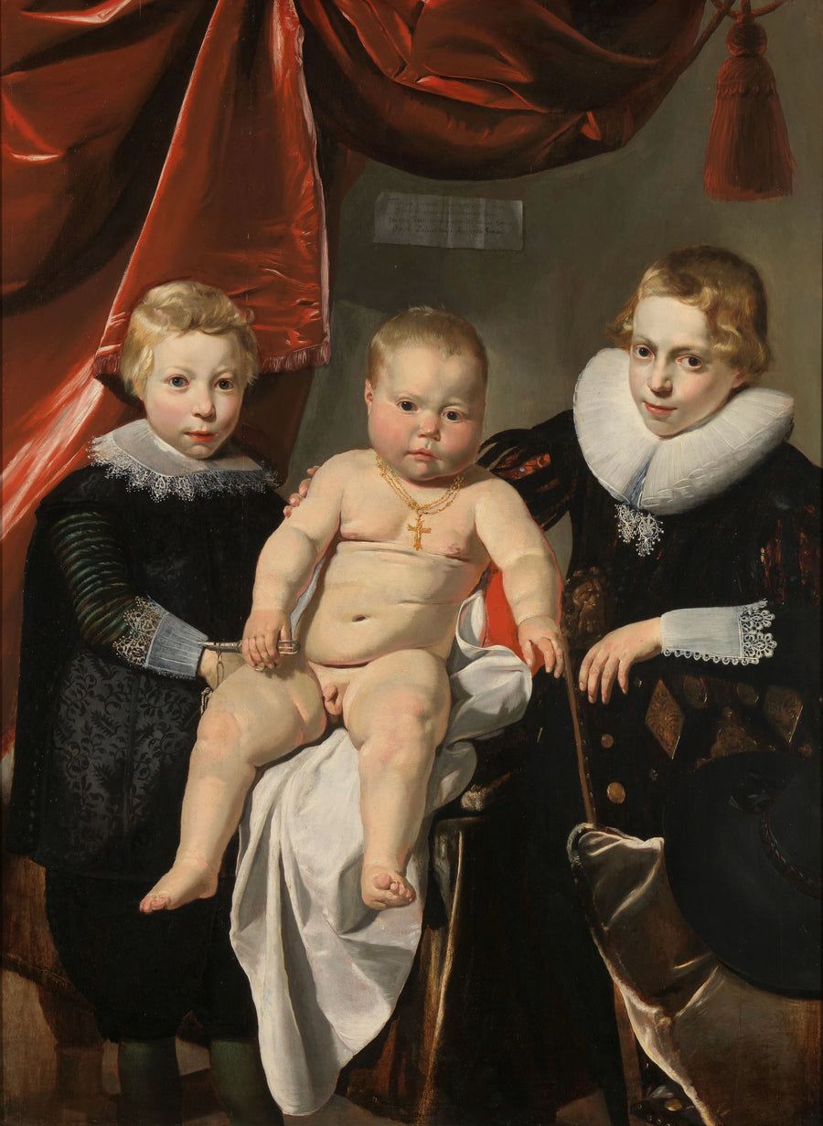 Portrait de groupe de trois frères - Thomas de Keyser