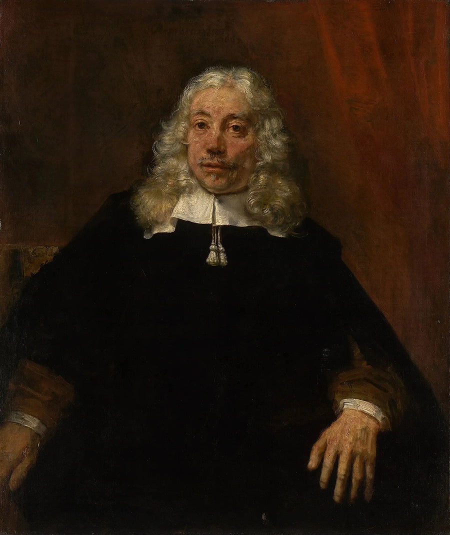 Portret van een man met wit haar - Rembrandt