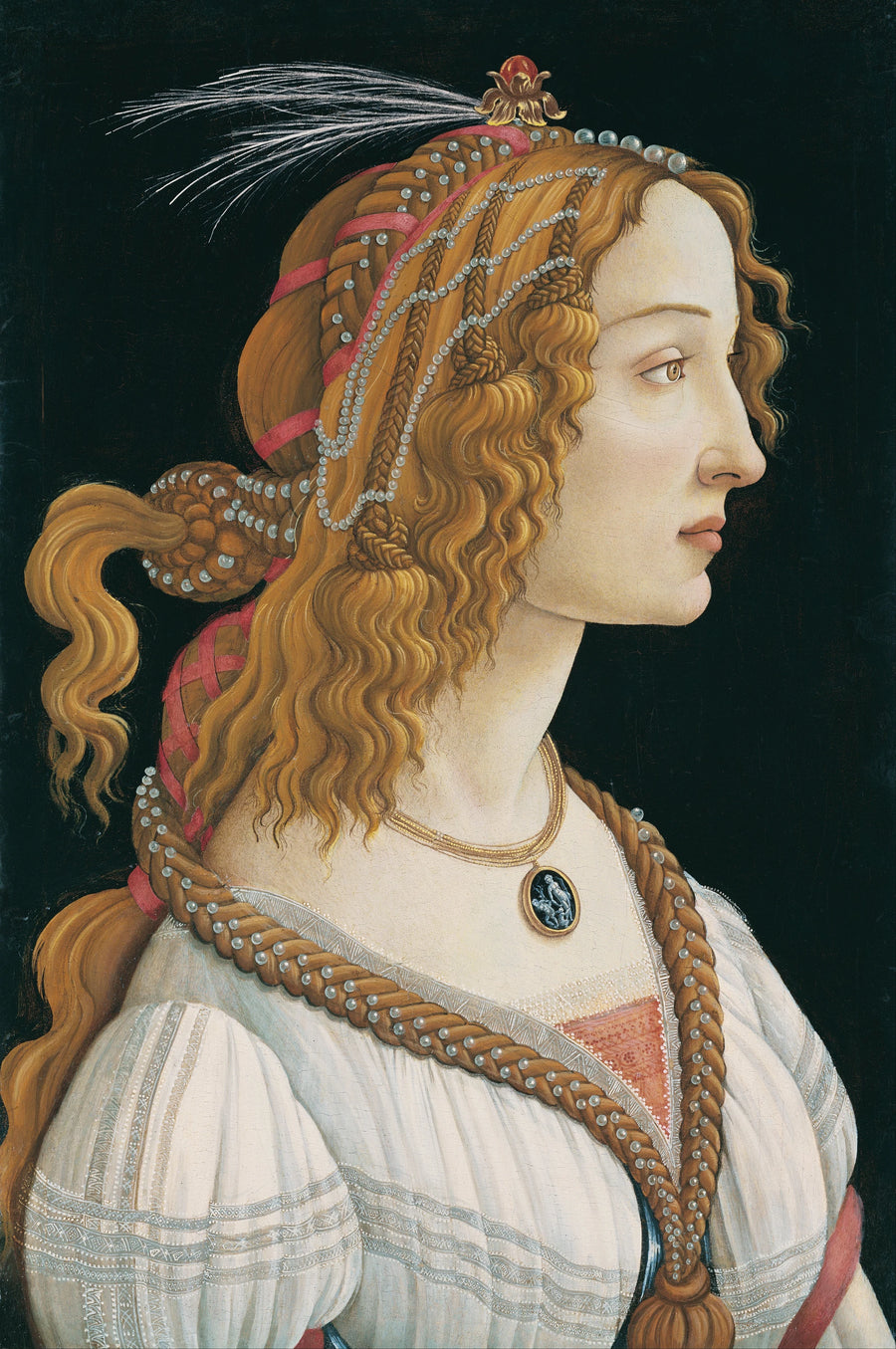 Portret van Simonetta Vespucci - Sandro Botticelli