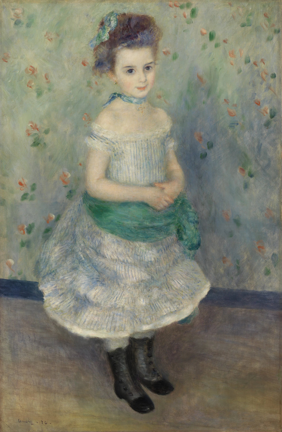 Portret van Jeanne Durand-Ruel (Portret van Mevrouw J.) - Pierre-Auguste Renoir