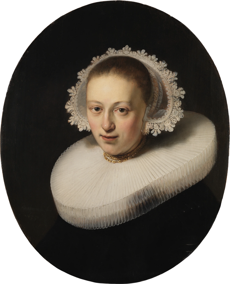 Buste van een jonge vrouw - Rembrandt