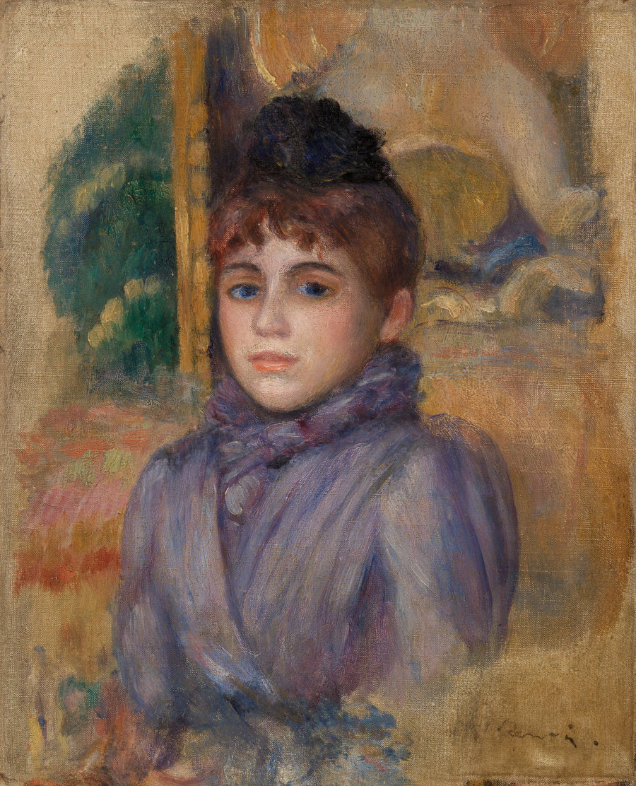 Portret van een jonge vrouw - Pierre-Auguste Renoir