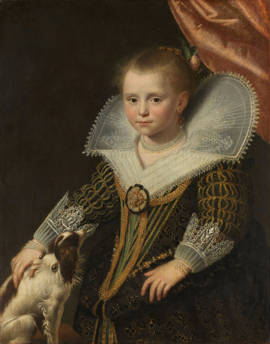 Portrait d'une jeune fille connue sous le nom de « La Petite Princesse » - Paulus Moreelse