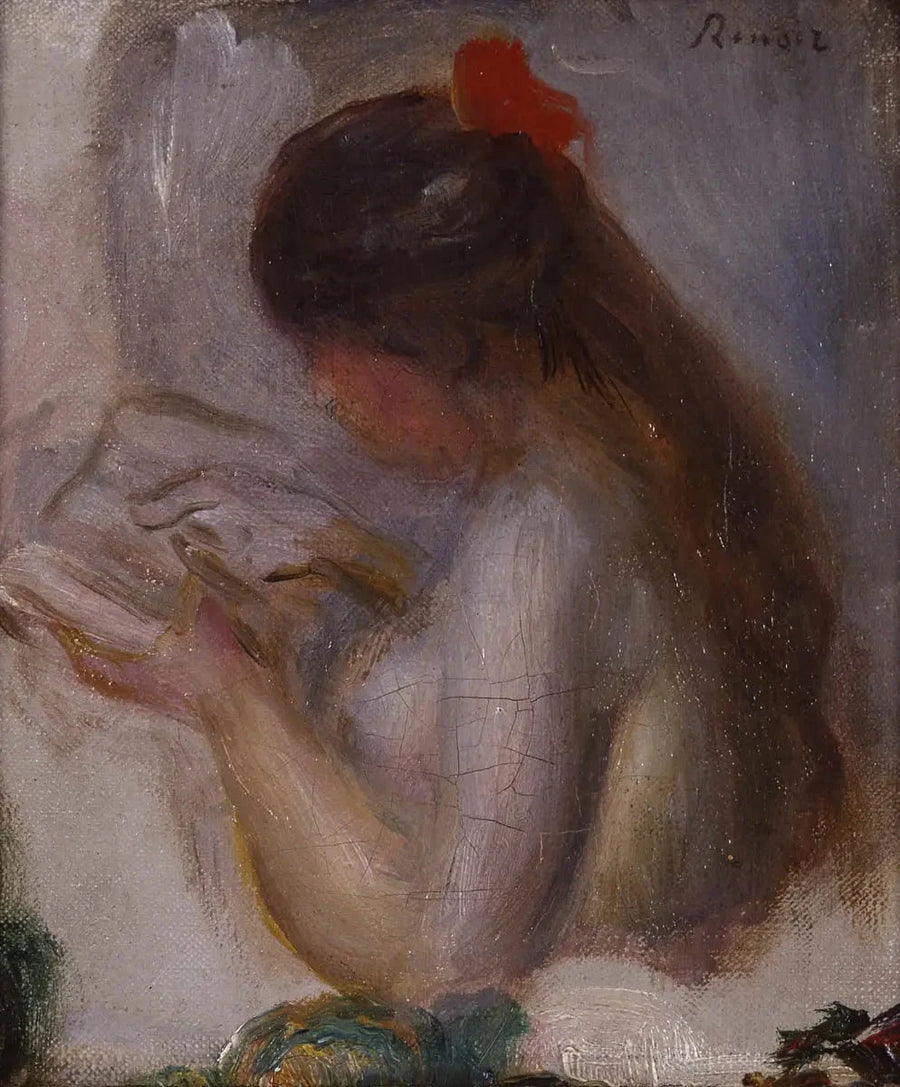 Portret van een jong meisje dat leest - Pierre-Auguste Renoir