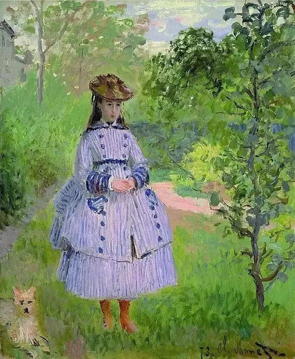 Portret van Mademoiselle Bonnet W283 - Claude Monet