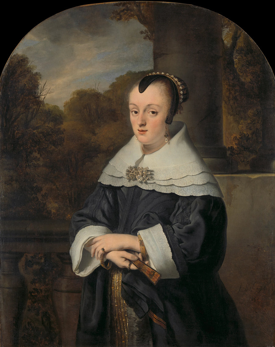 Portrait de Maria Rey (1630/31-1703), épouse de Roelof Meulenaer - Ferdinand Bol