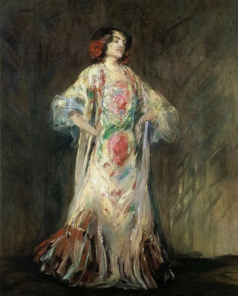 Portret van een danseres Antonia Mercé genaamd 