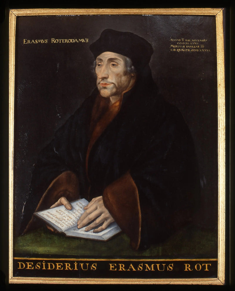 Portret van Desiderius Erasmus, humanist - Hans Holbein de Jonge

Source:
Portrait of Desiderius Erasmus, humanist - Hans Holbein le Jeune