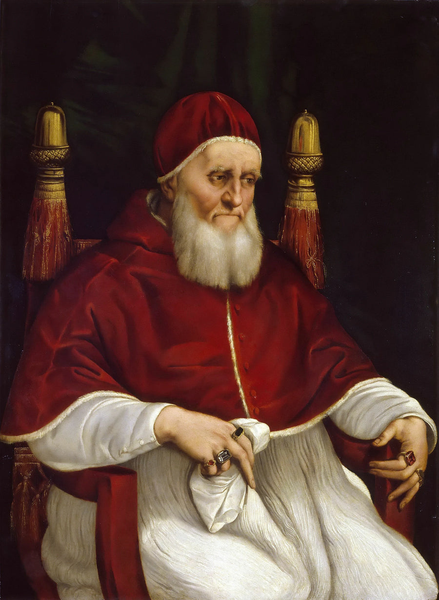 Portrait du pape Jules II (Galeries des Offices) - Raphaël Sanzio
