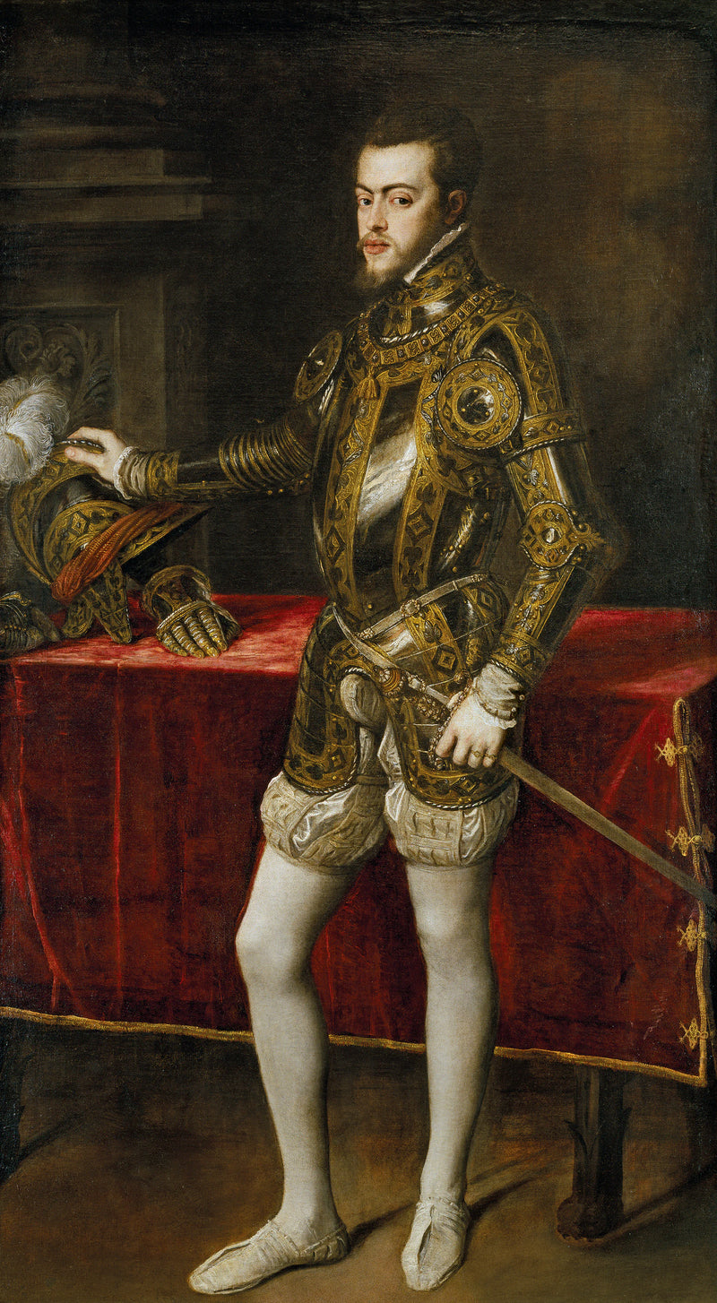 Portrait de Philippe II en armure - Titien