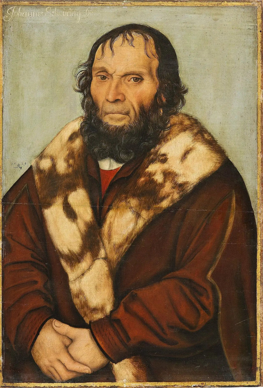 Postume portret van Dr. J. Scheyring - Lucas Cranach de Oudere