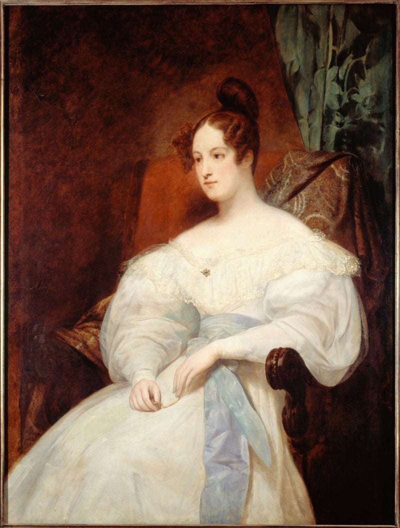 Voorlopig portret van prinses Louise d'Orléans - Ary Scheffer
