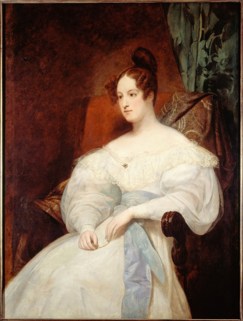 Voorlopig portret van prinses Louise d'Orléans - Ary Scheffer