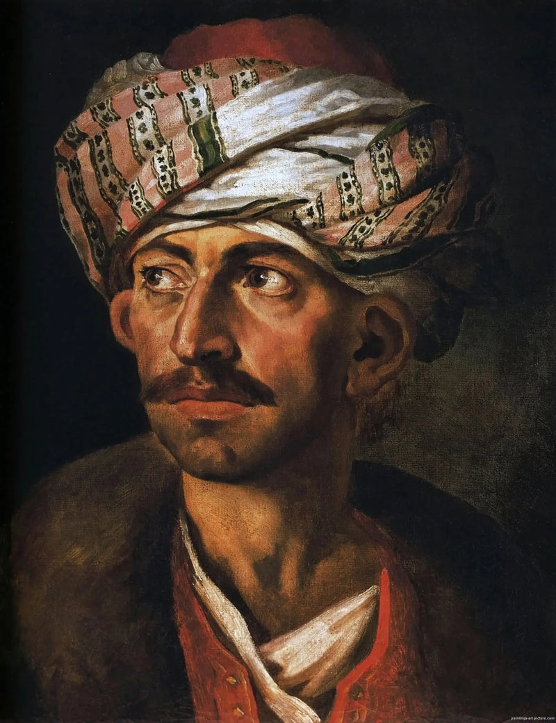 Verondersteld portret van Mustapha - Théodore Géricault