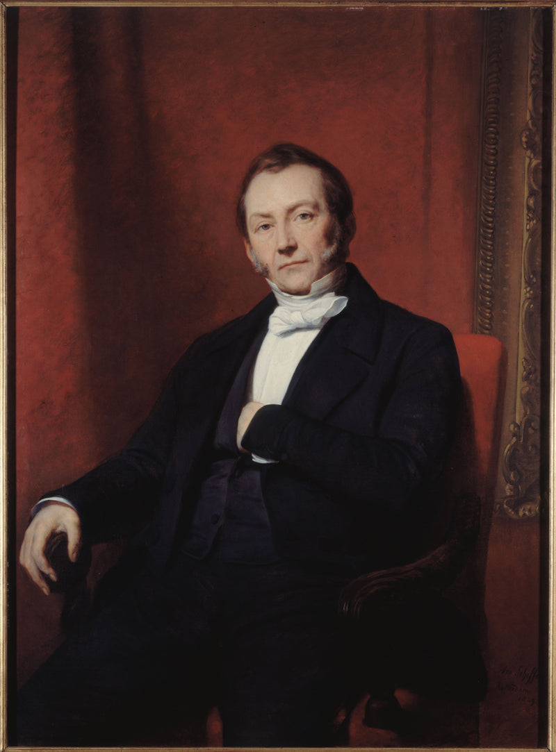 Veronderstelde portret van Jean Abraham Nottebohm - Ary Scheffer
