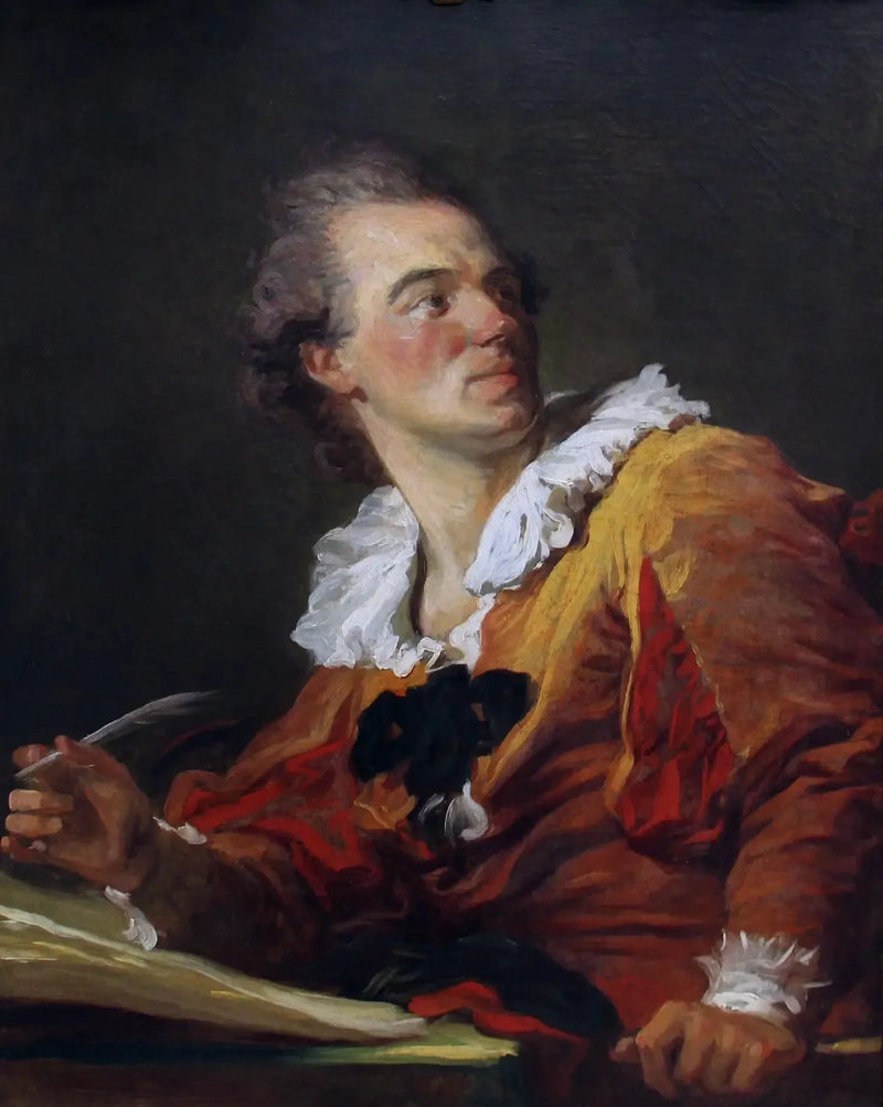 Vermoedelijk portret van Louis-François Prault, vroeger ook: De Inspiratie - Jean-Honoré Fragonard