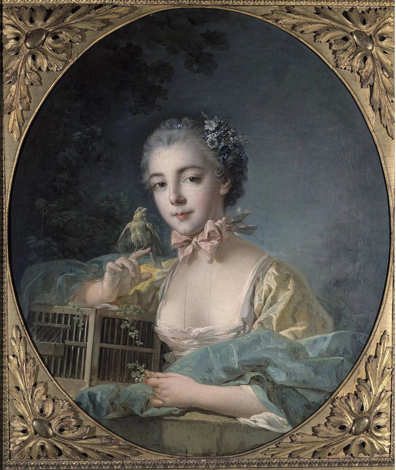Verondersteld portret van Marie-Émilie Baudouin, dochter van de schilder - François Boucher