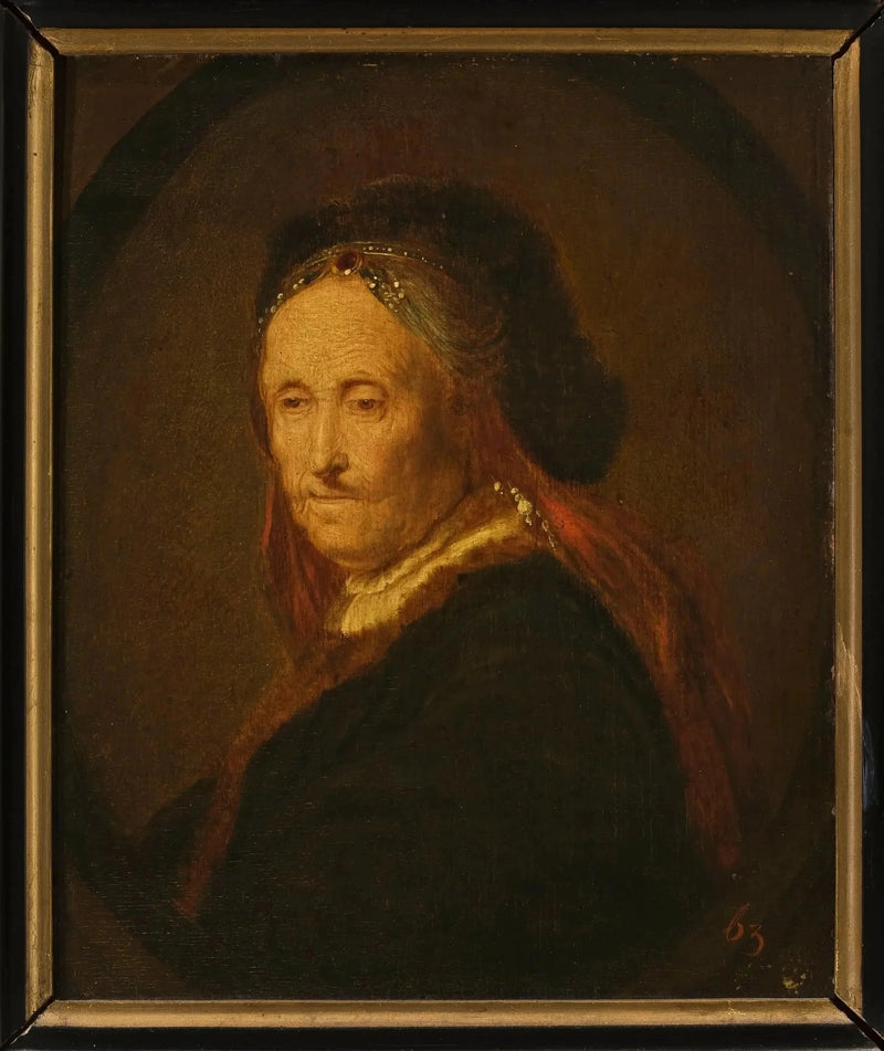 Portret van de moeder van Rembrandt (?) - Rembrandt