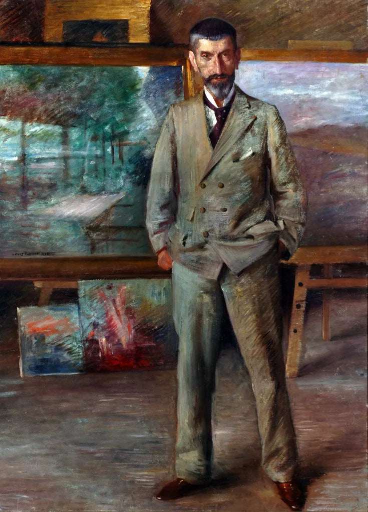 Porträt des Malers Hermann Eichfeld - Lovis Corinth image 1 copie peinte à la main à l’huile