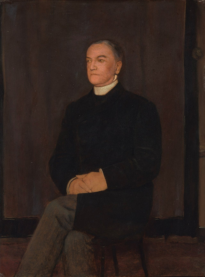 Portret van Augustinus Gerardus Hubertus van Rijckevorsel (1828 - 's-Hertogenbosch - 1891) - Fernand Khnopff