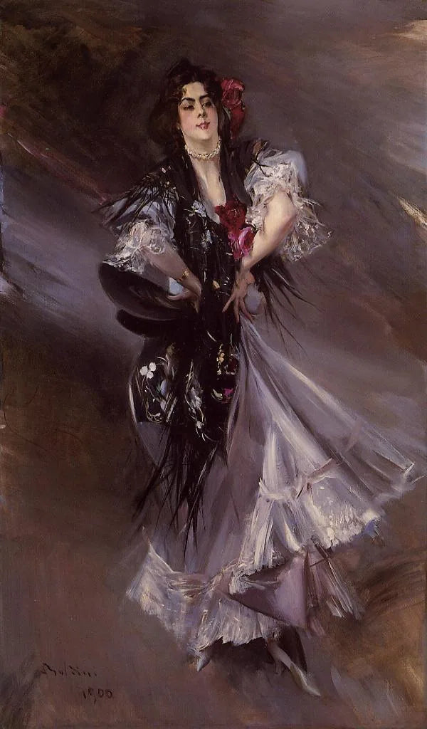 Portret van Anita de la Ferie - de Spaanse danseres