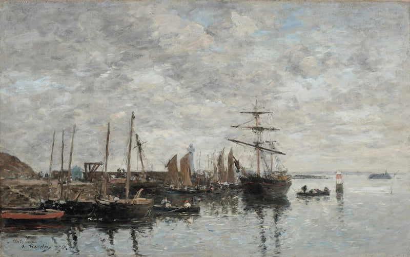 Portrieux, de haven - Eugène Boudin