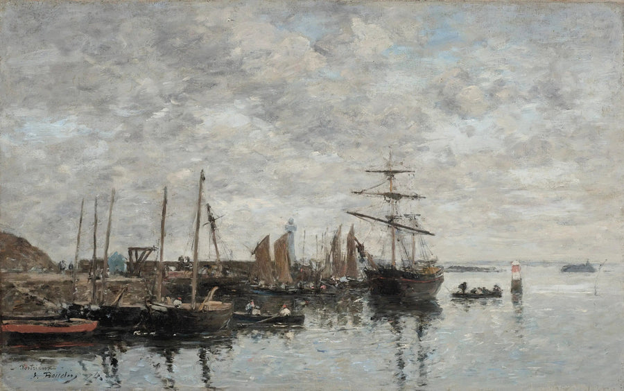 Portrieux, de haven - Eugène Boudin