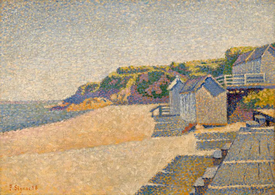 Portrieux, De Badcabines, Opus 185 (Strand van de Gravin) - Paul Signac