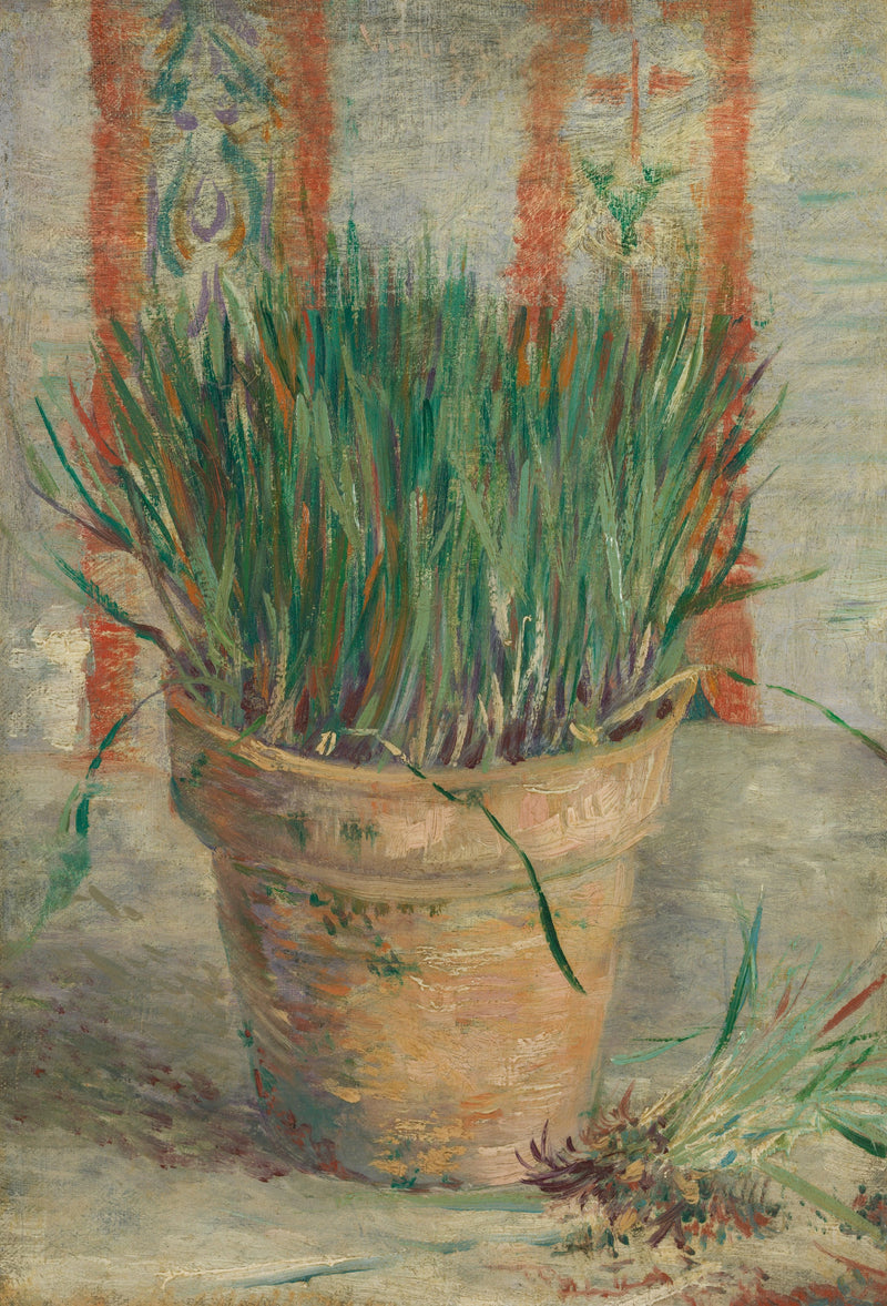 Bloempot met knoflookbieslook - Vincent van Gogh