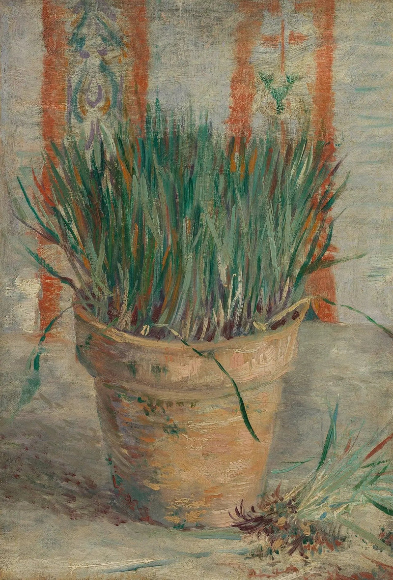 Bloempot met knoflookbieslook - Vincent van Gogh