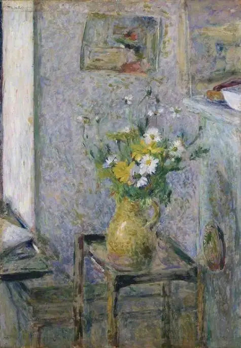 Aardewerken pot en bloemen - Édouard Vuillard