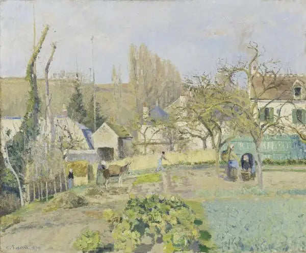 Moestuinen van L'Hermitage, Pontoise - Camille Pissarro