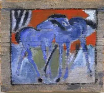 Blauwe veulens - Franz Marc