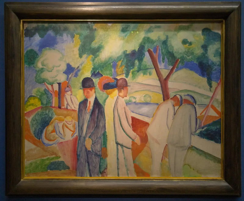 Kinderwagen (Grote verlichte kinderwagen) - August Macke