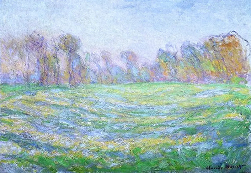 Weide in Giverny - Claude Monet