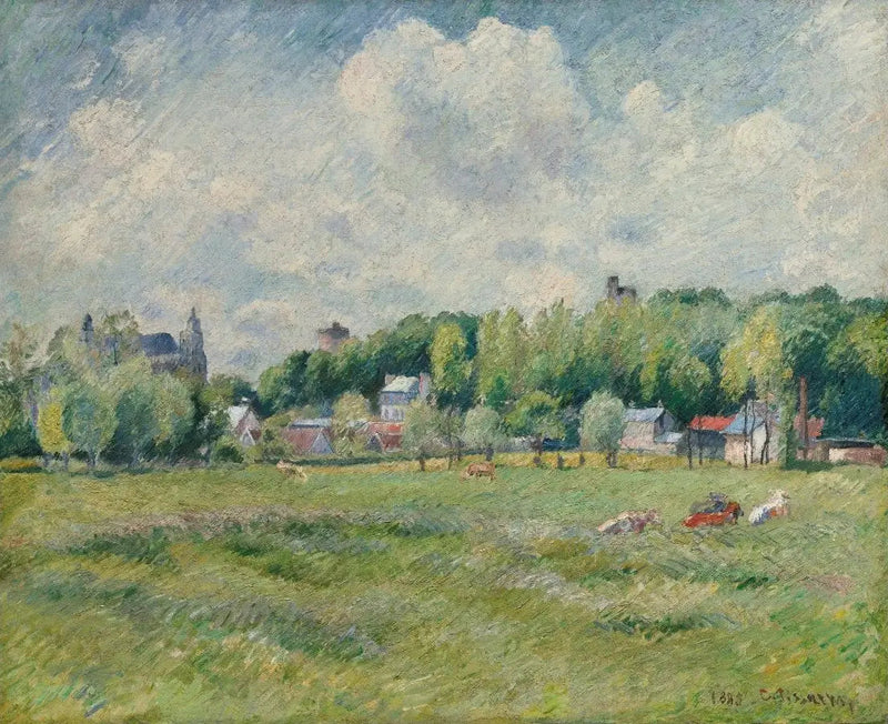 Prairies bij Gisors - Camille Pissarro