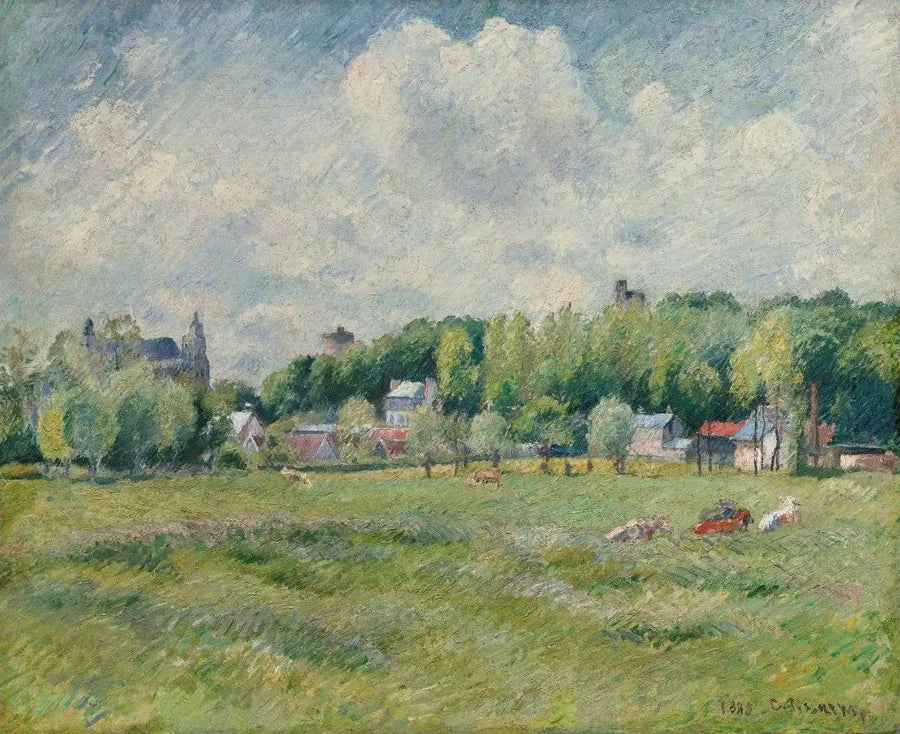 Prairies bij Gisors - Camille Pissarro