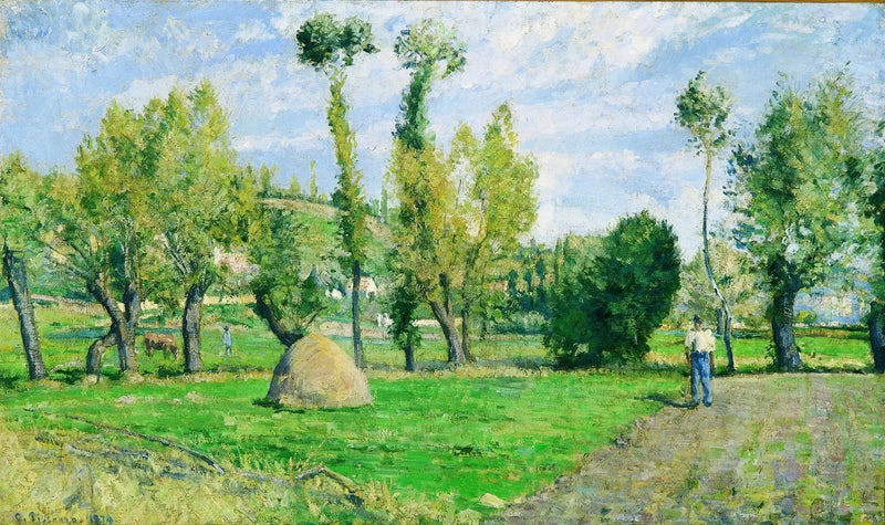Prairies van Valhermeil nabij Pontoise - Camille Pissarro