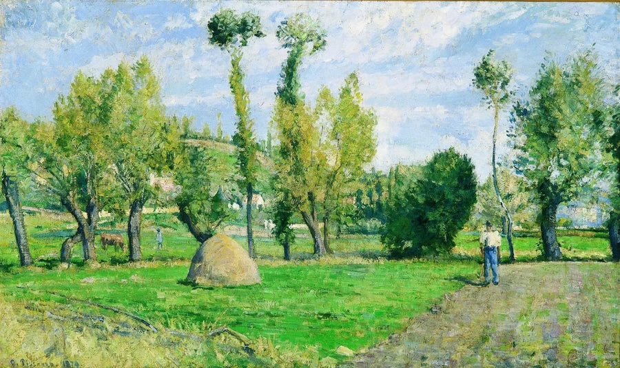 Prairies van Valhermeil nabij Pontoise - Camille Pissarro