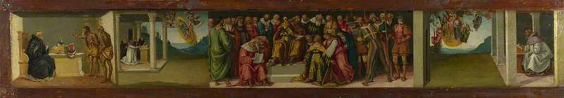 Prédelle: Esther en het leven van Sint-Heronymus - Luca Signorelli