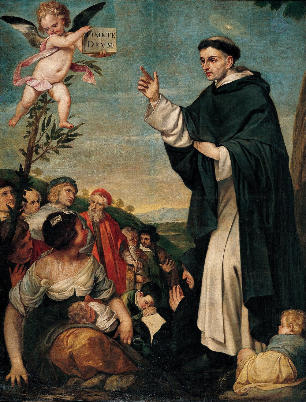 Prédication de Saint Vincent Ferrier - Alonso Cano image 1 reproduction de peinture à l’huile