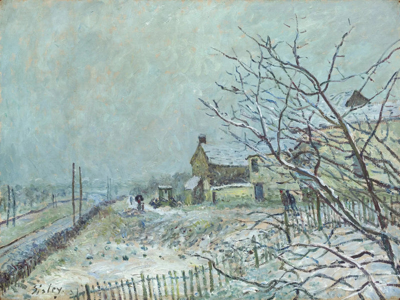 Eerste sneeuw in Veneux-Nadon - Alfred Sisley