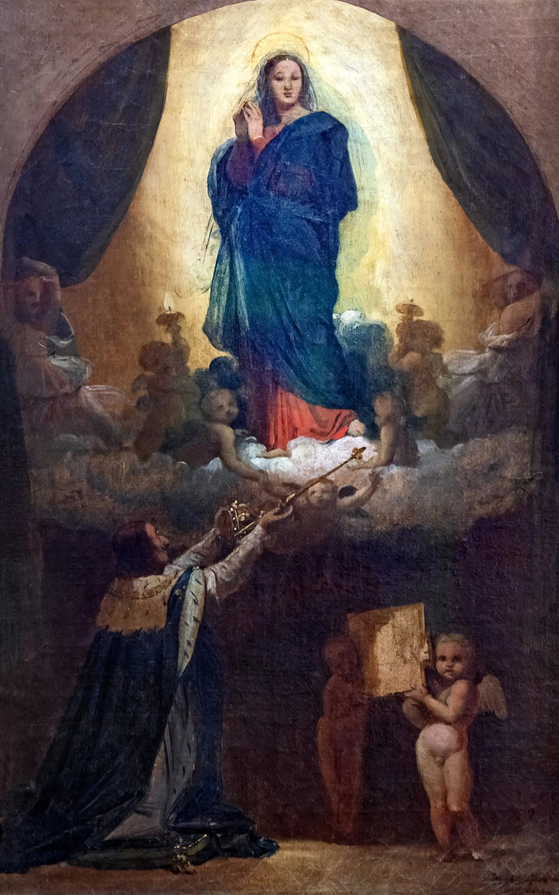 Eerste gedachte van de Wens van Lodewijk XIII - Jean-Auguste-Dominique Ingres
