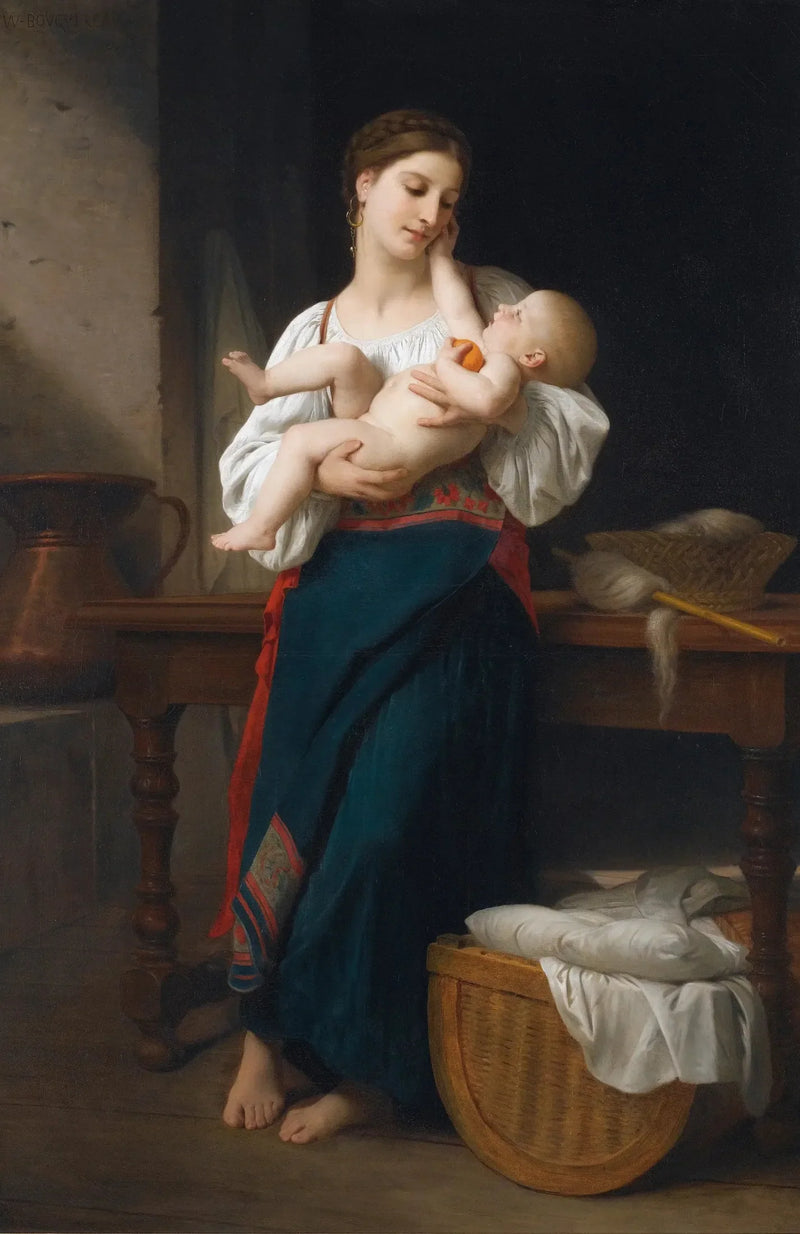 Eerste Aai - Bouguereau